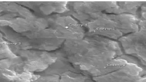 Morphology of rhenium-selenium-copper nano-films