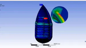 FEA Modelling of the Aluminium Alloy Graphene-based Composite Plate for the Launch Vehicle External Fuel Tank Structural Application